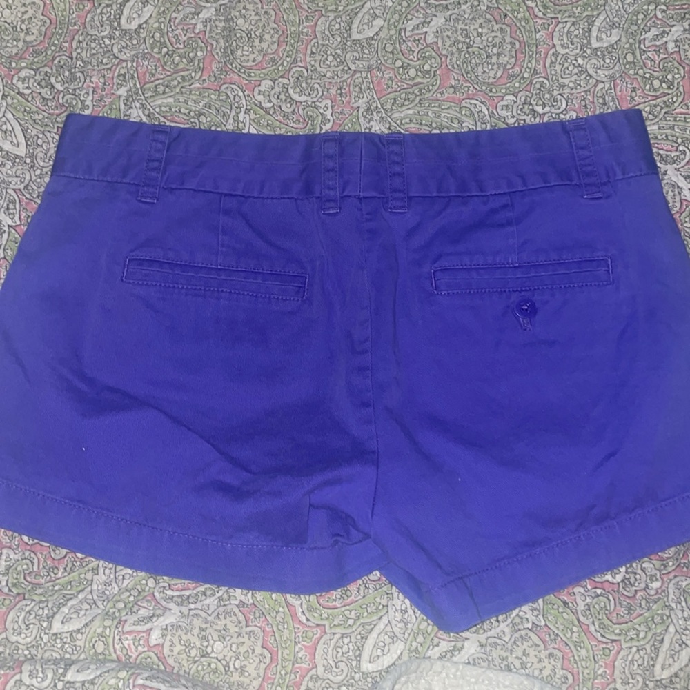 J. Crew Chino, broken-in shorts. Sz. 8 color purple - Picture 2 of 4